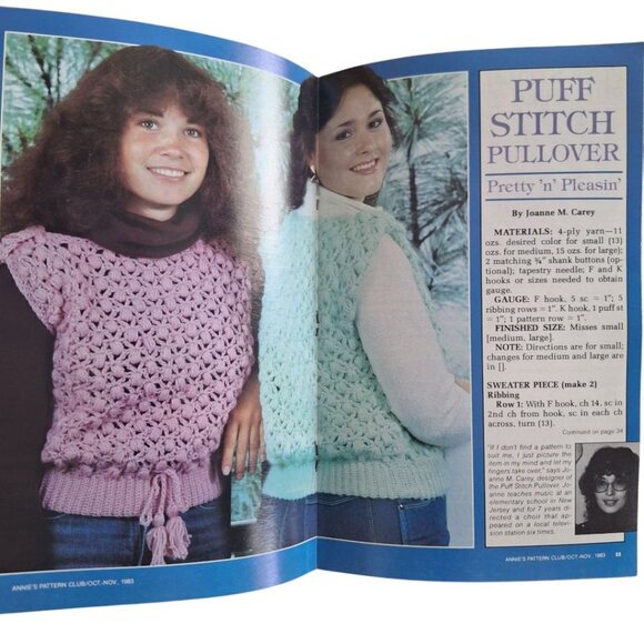 Annie's Pattern Club No 23 Needle Craft Newsletter Booklet Quilt Dress 1983 Ma P - Picture 9 of 14